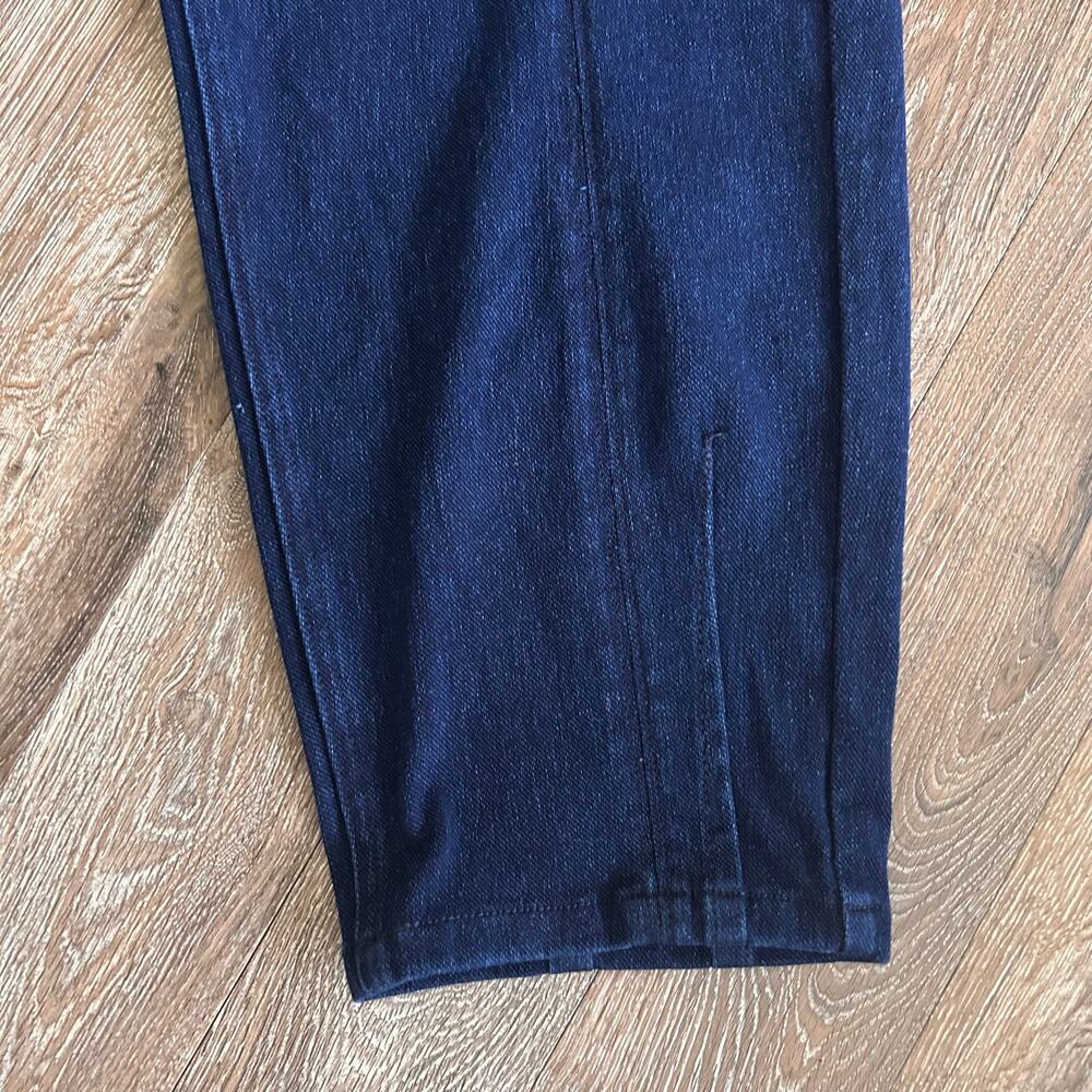 Anthropologie Pilcro High-Waisted Dark Denim Cropped Pants, Utility Boho Chic - Picture 9 of 10